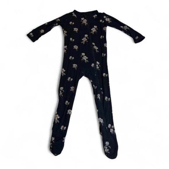 Kyte Baby Black Floral Bamboo Sleeper Pajamas Size 18–24M - Picture 1 of 4